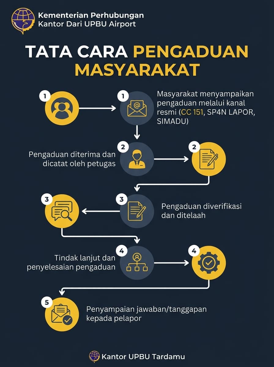 Infografis Tata Cara Pengaduan Masyarakat